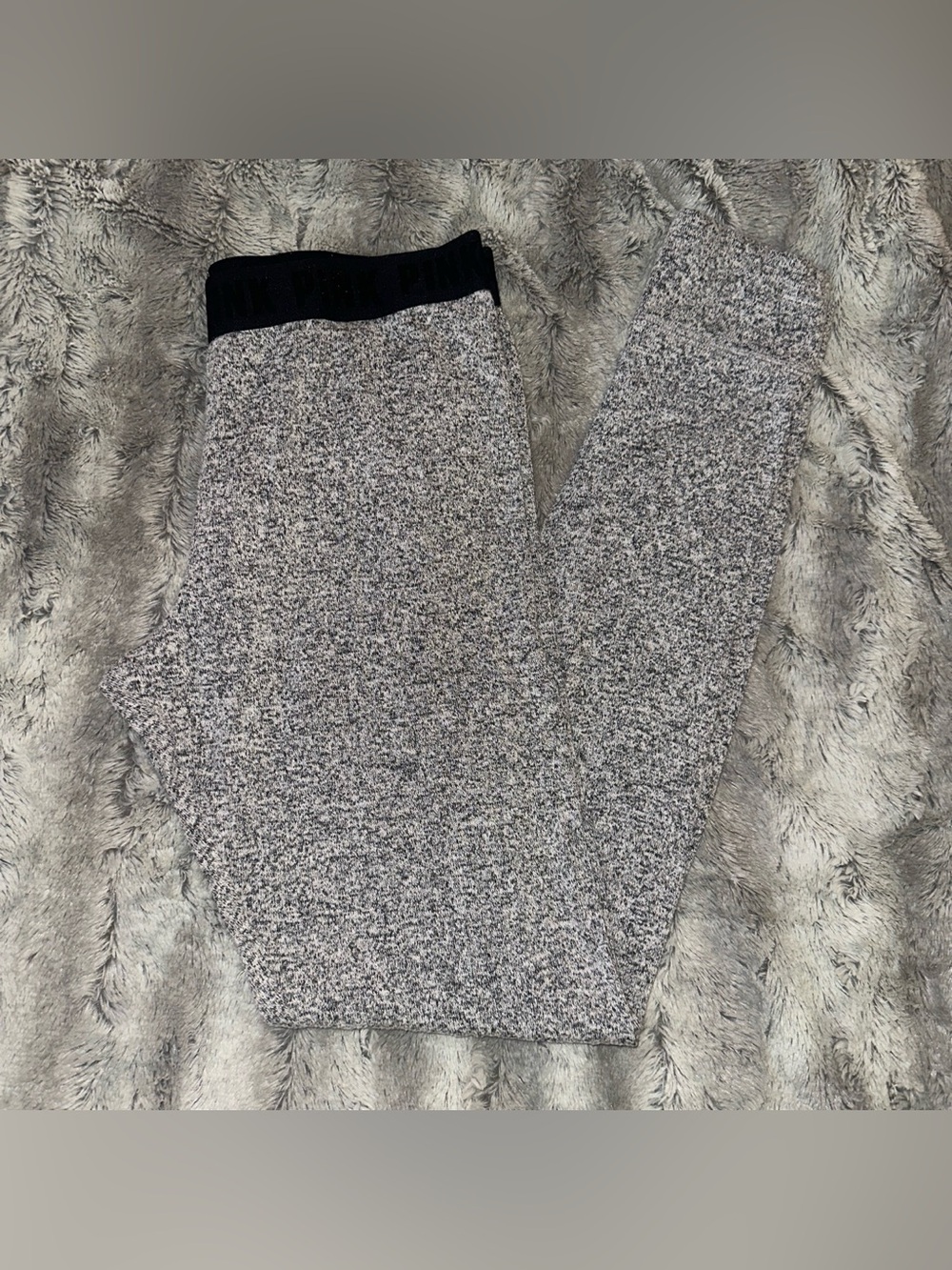 LIKE NEW women’s small ‘Vs PINK’ grey jogger pajama bottoms